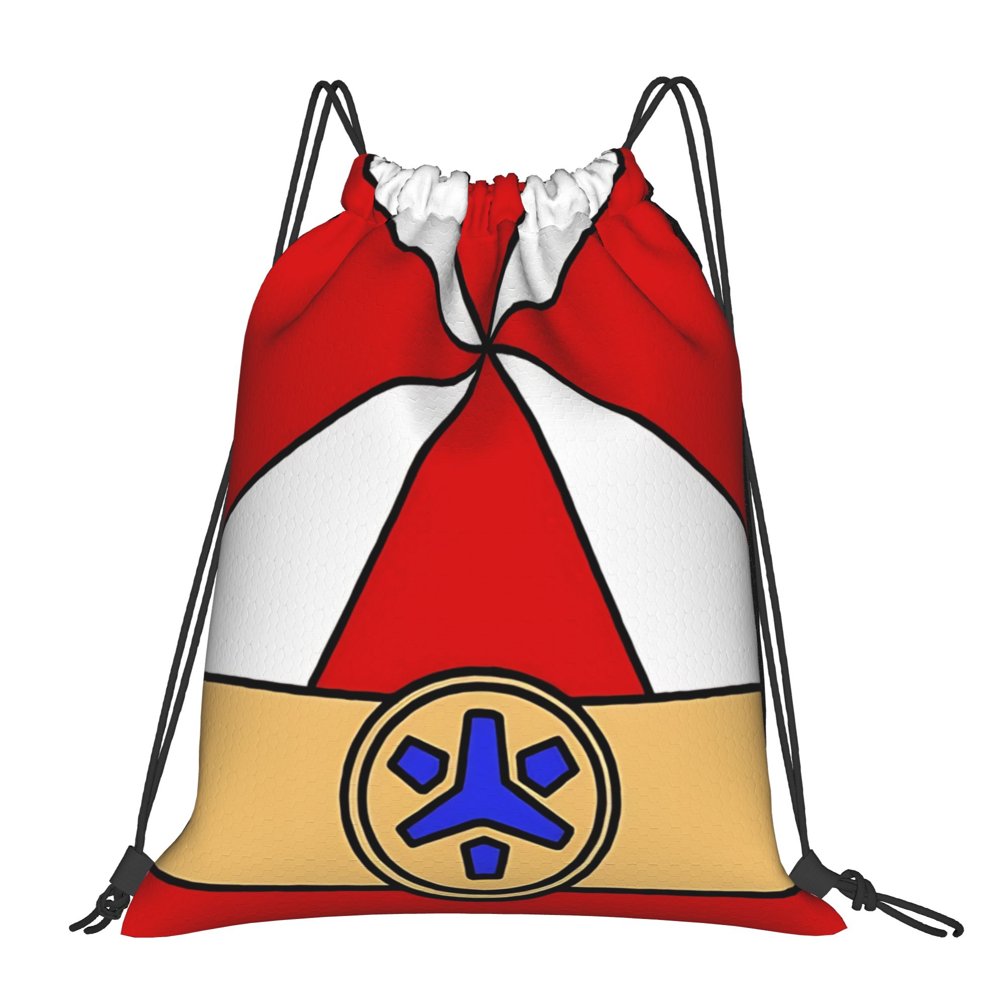 Drawstring Gym Bag - Rescue of Lightspeed レッド ドローストリング バックパック