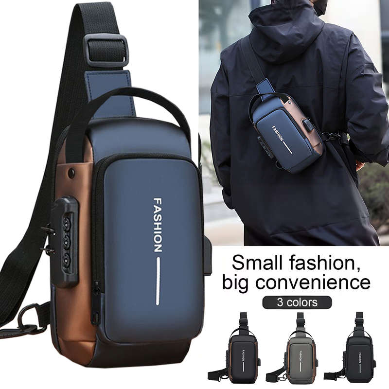 Hiking Backpack Waterproof - カジュアル防水盗難防止スリングバッグ、耐久性のあるメンズチェストバックパック、ハイキング、ウォーキング、通勤用の調節可能なストラップ