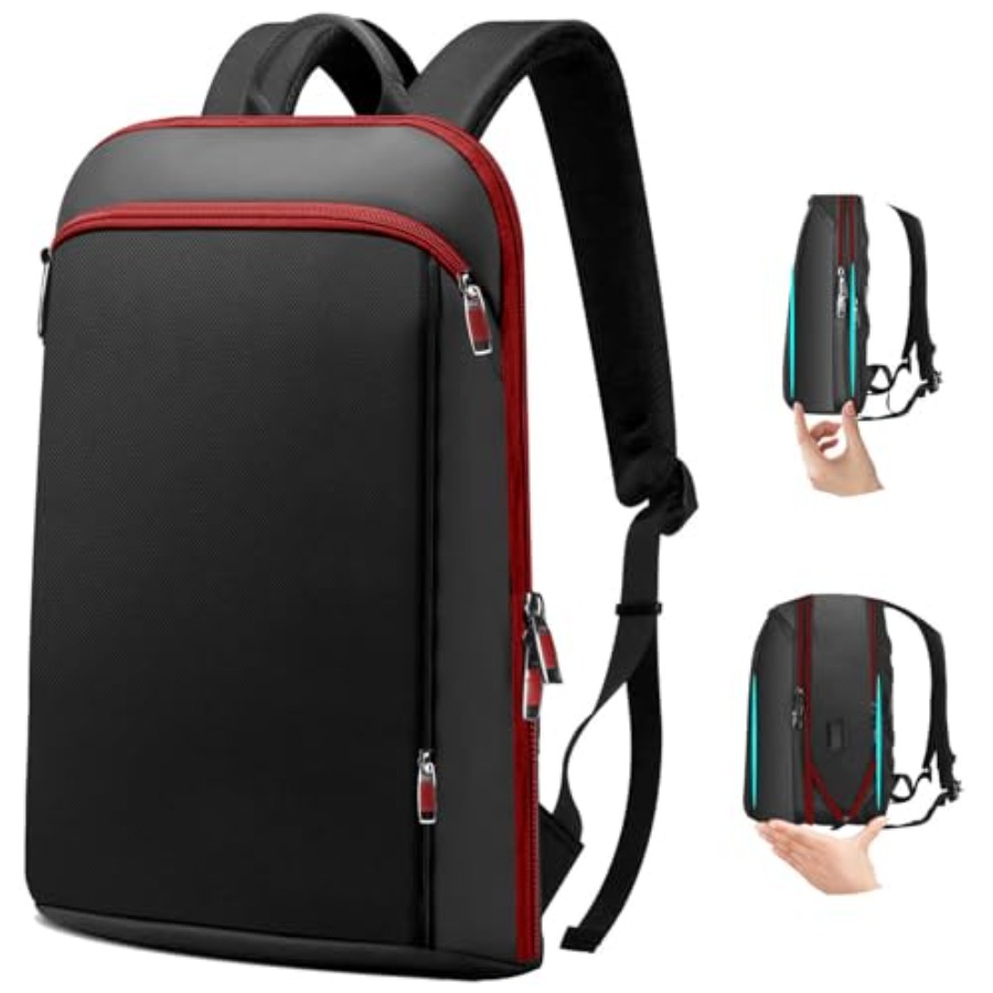 Travel Backpack Anti Theft - スリムで拡張可能な 15 15.6 16 インチのラップトップバックパック、盗難防止ビジネス旅行用ノートブックバッグ、USB 付き、多目的大容量