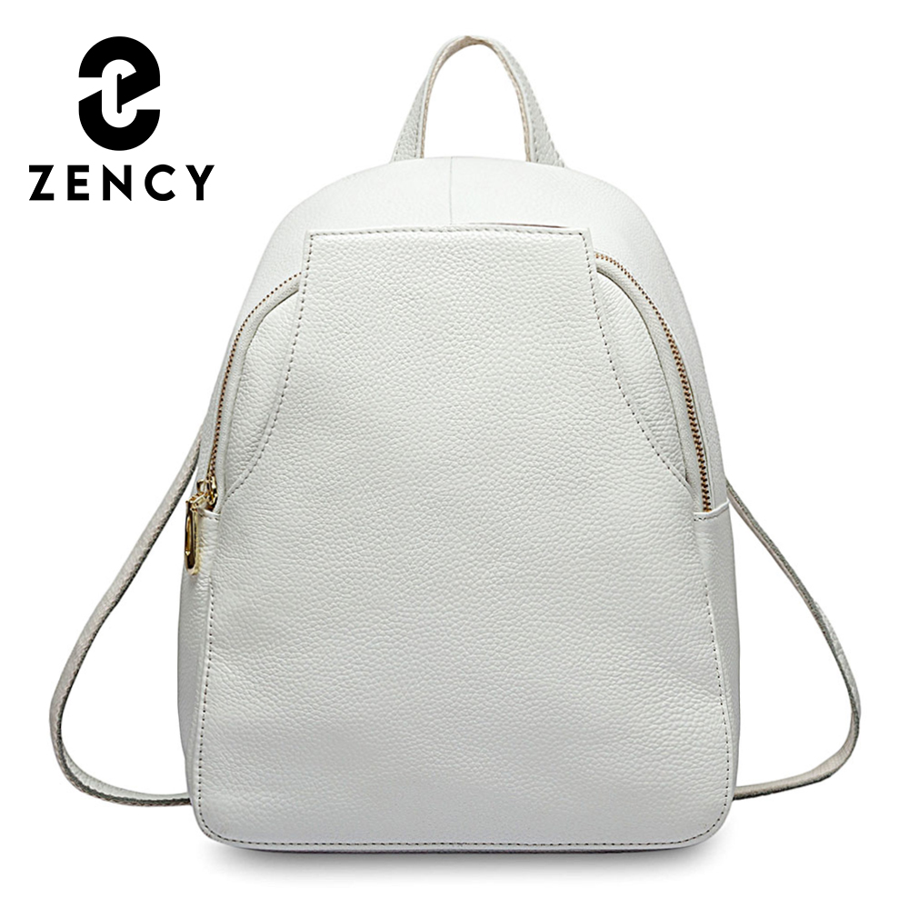 Travel Backpack Anti Theft - Zency チャーム女性バックパック 100% 本革盗難防止ボタンエレガントな女性旅行バッグ通学女の子のためのホリデーナップザック