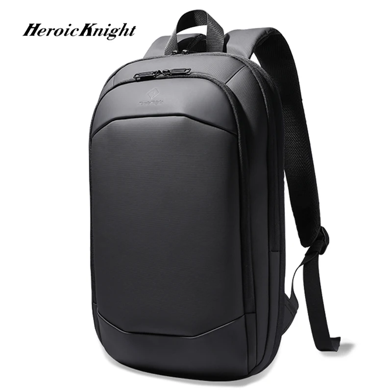 Travel Backpack Anti Theft - 英雄騎士 超薄型ビジネスメンズラップトップバックパック 15.6 インチ防水拡張可能なトラベルバックパック盗難防止ワークデイパック