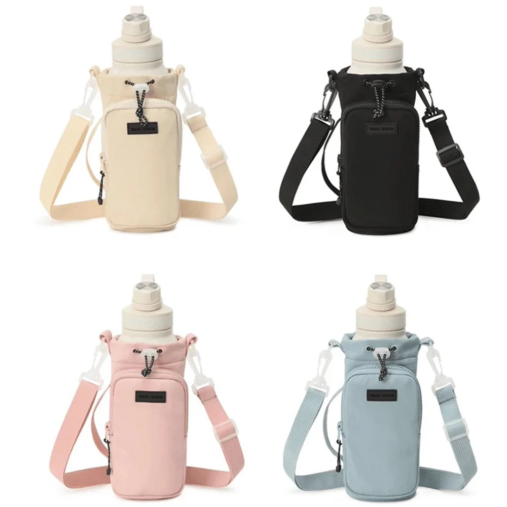 Hydration Pack Outdoor - ポータブルウォーターボトルバッグ 調節可能なショルダーストラップ付き ウォーターボトルスリーブ ウォーキング ハイキング キャンプ