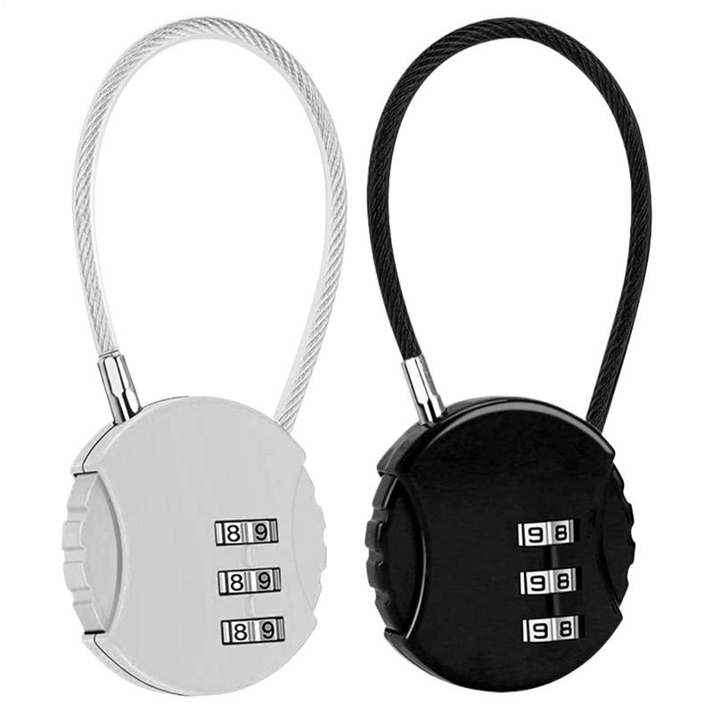 Backpack Lock Combo - ラウンド形状荷物コンボロック 3 桁コンビネーショントラベルコンビネーション南京錠パスワード南京錠旅行バックパックアクセサリー