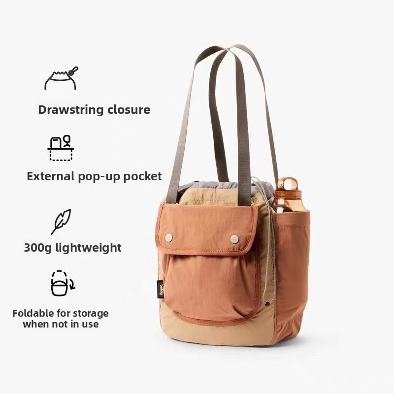 Drawstring Gym Bag - Bellroy シンチバケットバッグ、9L 超軽量巾着ユニセックスカップルスポーツ/ジム/旅行/通勤バケットバッグ、クロスボディ、スリングバッグ