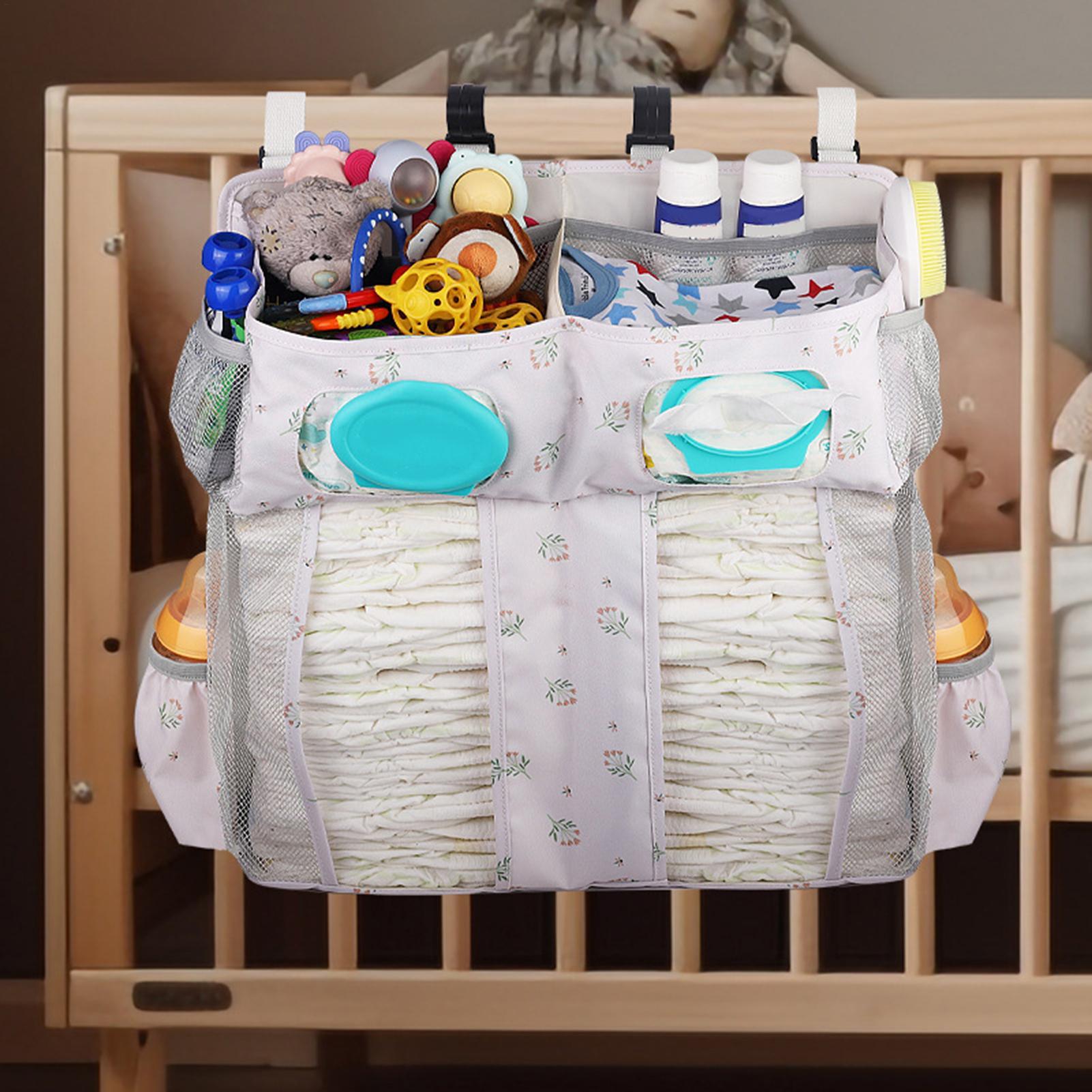 Backpack Diaper Bag - ぶら下げベビーベッド収納袋幼児必需品おむつおむつオーガナイザーミルクボトルワイプよだれかけベビーベッド保育園ポケットスタッカー