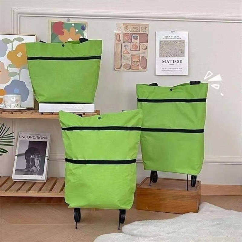 Foldable Backpack Small - 軽量バックパック型ハンドカート、折りたたみ式ポータブル屋外ショッピングカート、家庭用屋外ショッピングバッグ収納用ホイール付き