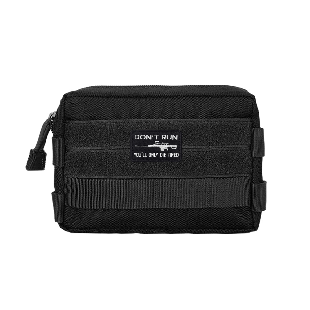 DON'T RUN 楽しいミーム戦術士気引用ベルクロパッチス - Urban Backpack Tactical のレビューと価格