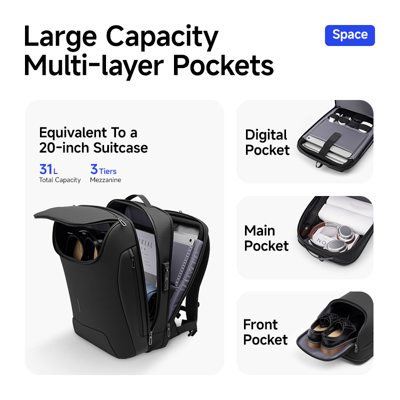 MARK RYDEN 31L スマートメンズバックパック T - Travel Backpack Anti Theft のレビューと価格