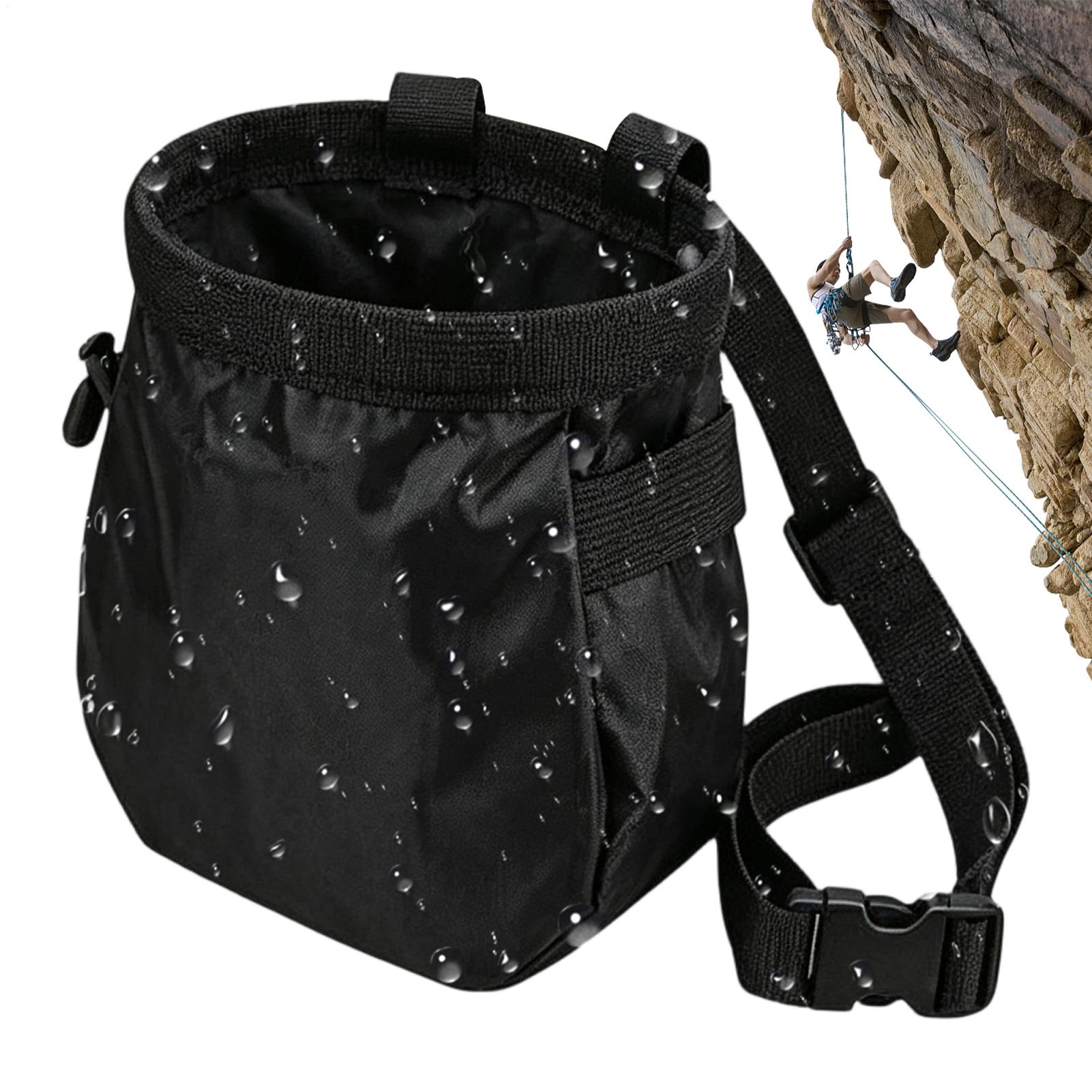 ロッククライミングチョークバッグ 防水巾着ポーチ ポケット＆ - Drawstring Gym Bag のレビューと価格