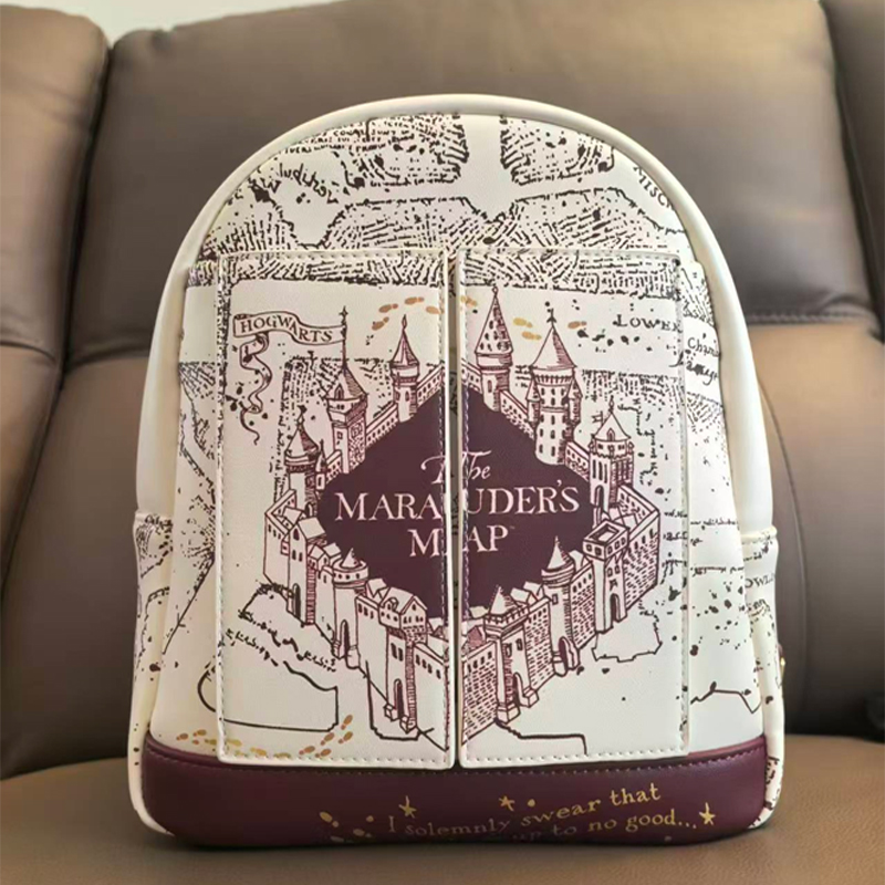 ハリー・ポッター地図柄プリントコスプレ女性用ダブルストラップ - Fashion Backpack Women のレビューと価格