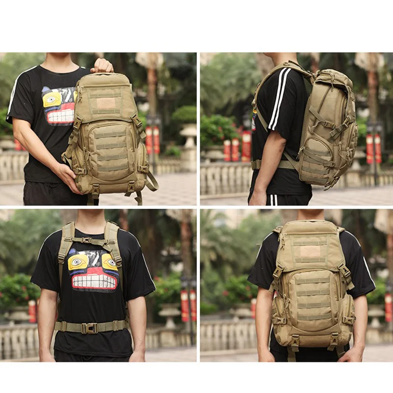 50L タクティカルバックパック アウトドアスポーツバッグ  - Rucksack Military Style のレビューと価格