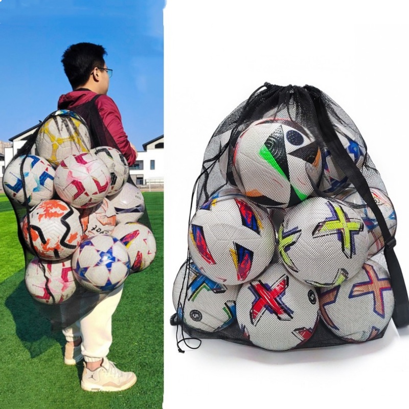 大容量ポータブルチームトレーニングスポーツバッグ巾着メッシュ - Drawstring Gym Bag のレビューと価格