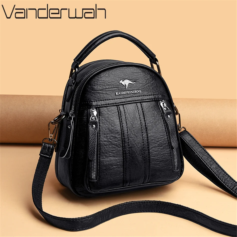 女性用4 in 1レザーバックパック,多機能ショルダーバッグ - Mini Backpack Purse のレビューと価格