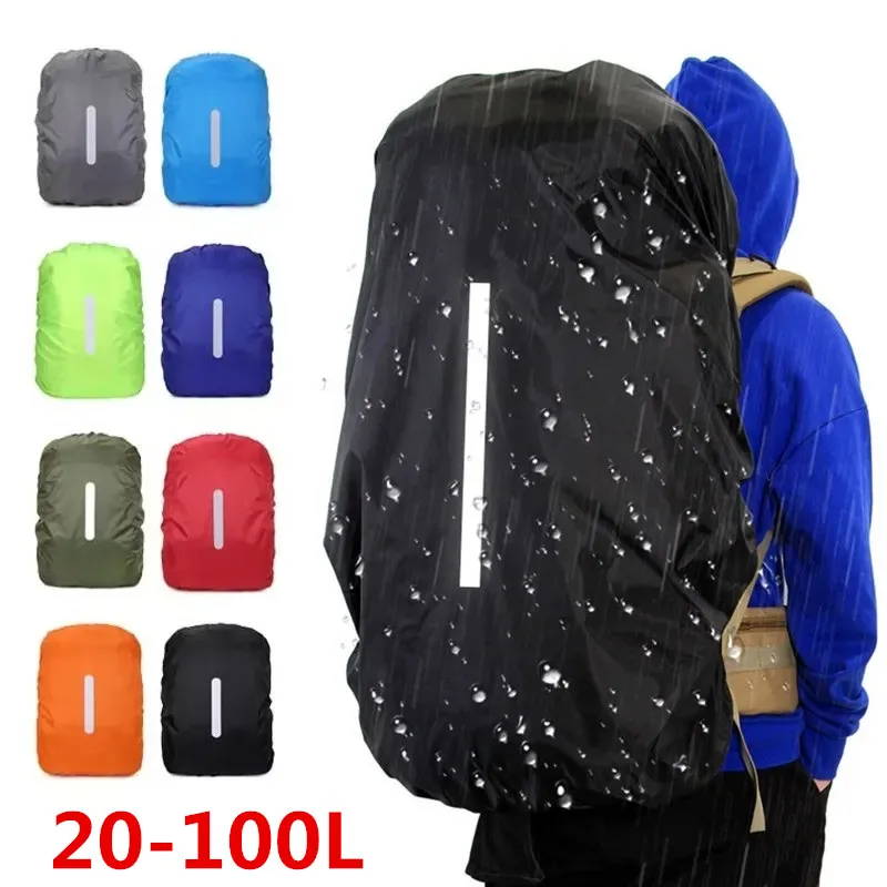 新しい反射防水バックパックレインカバー 20L-100L 屋 - Rain Cover Backpack のレビューと価格