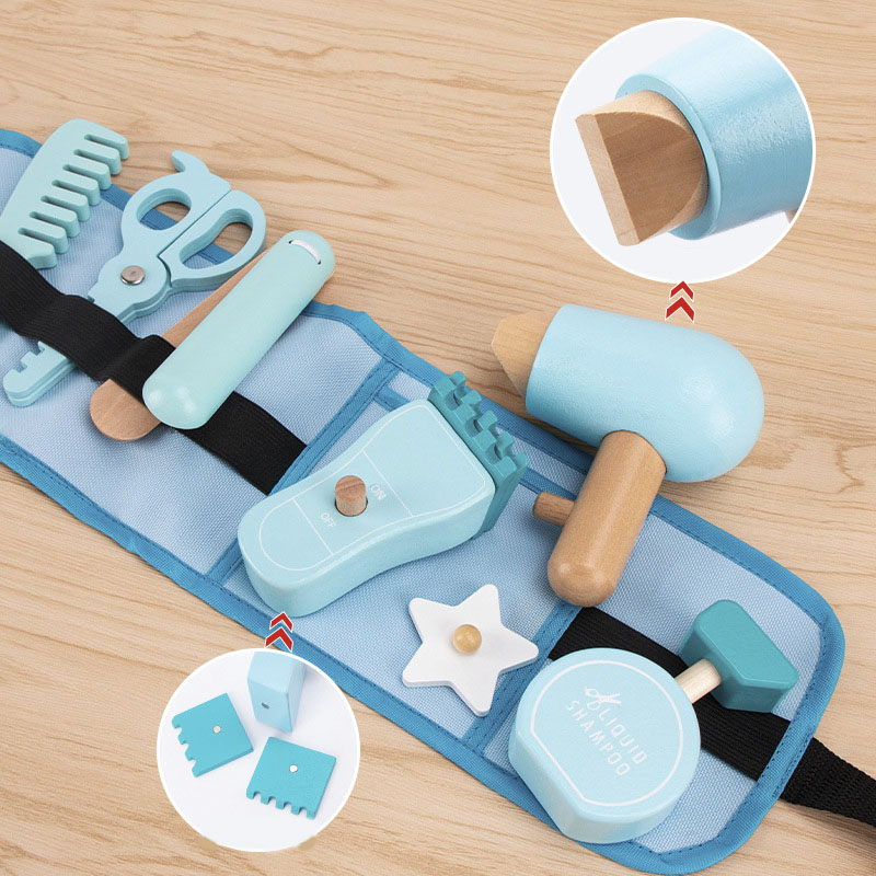 子供向けごっこ遊びおもちゃ 木製シミュレーションヘアカットバ - Hydration Pack Outdoor のレビューと価格