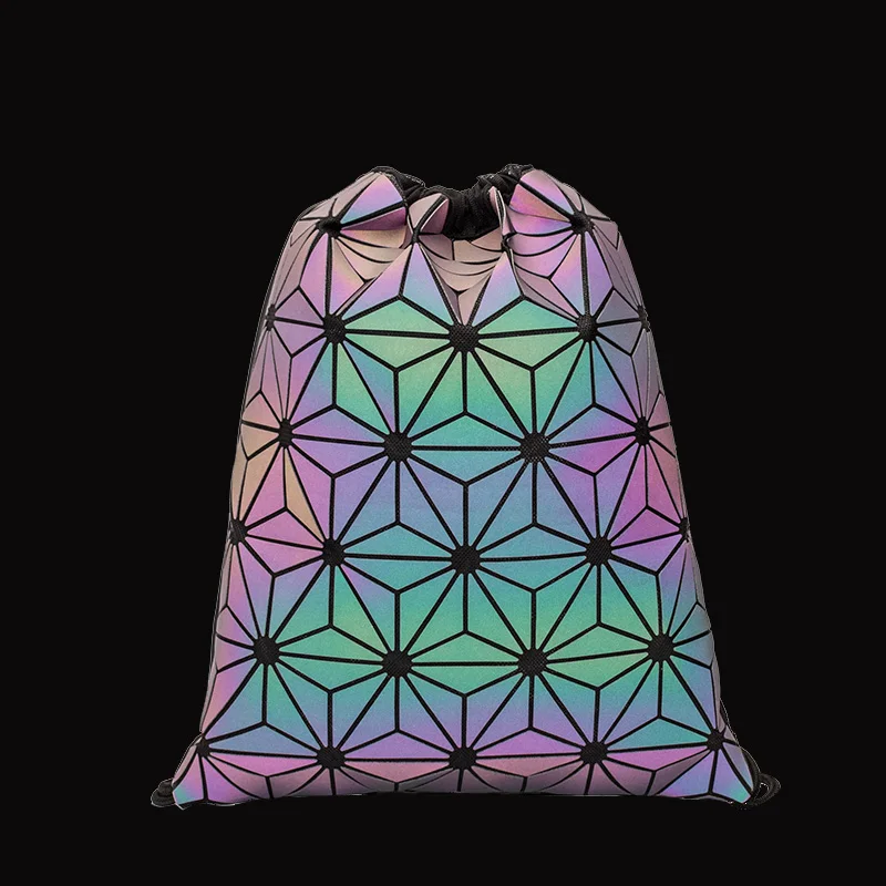 10代の女の子のための巾着バックパック,ホログラフィックバッ - Fashion Backpack Women のレビューと価格