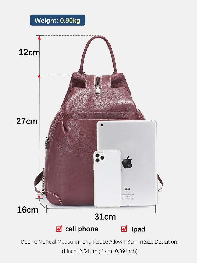 Zency-女性用本革トラベルバックパック,盗難防止バッグ, - Travel Backpack Anti Theft のレビューと価格