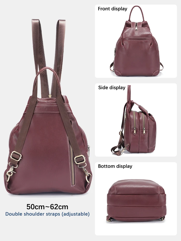 Zency-女性用本革トラベルバックパック,盗難防止バッグ, - Travel Backpack Anti Theft のレビューと価格