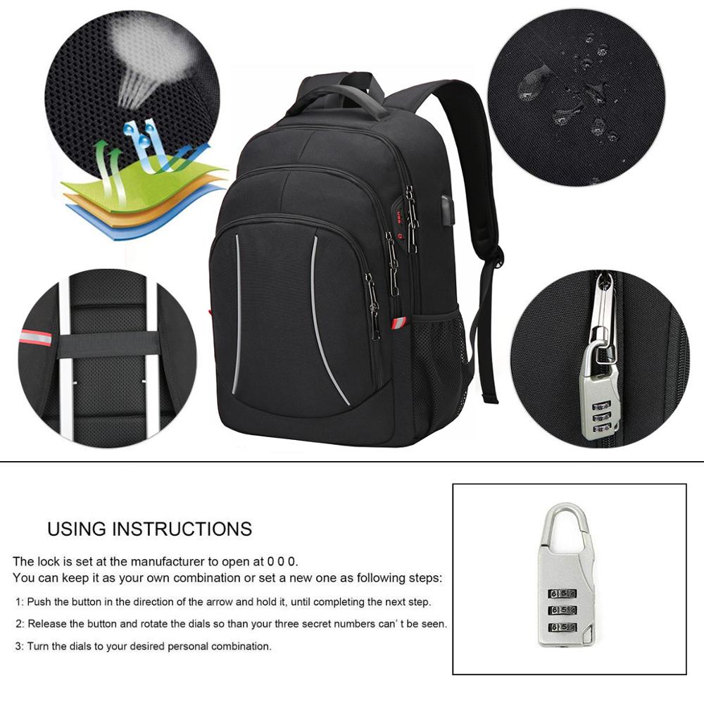 男性用多機能トラベルバッグ,ラップトップ用の多機能バックパッ - Travel Backpack Anti Theft のレビューと価格