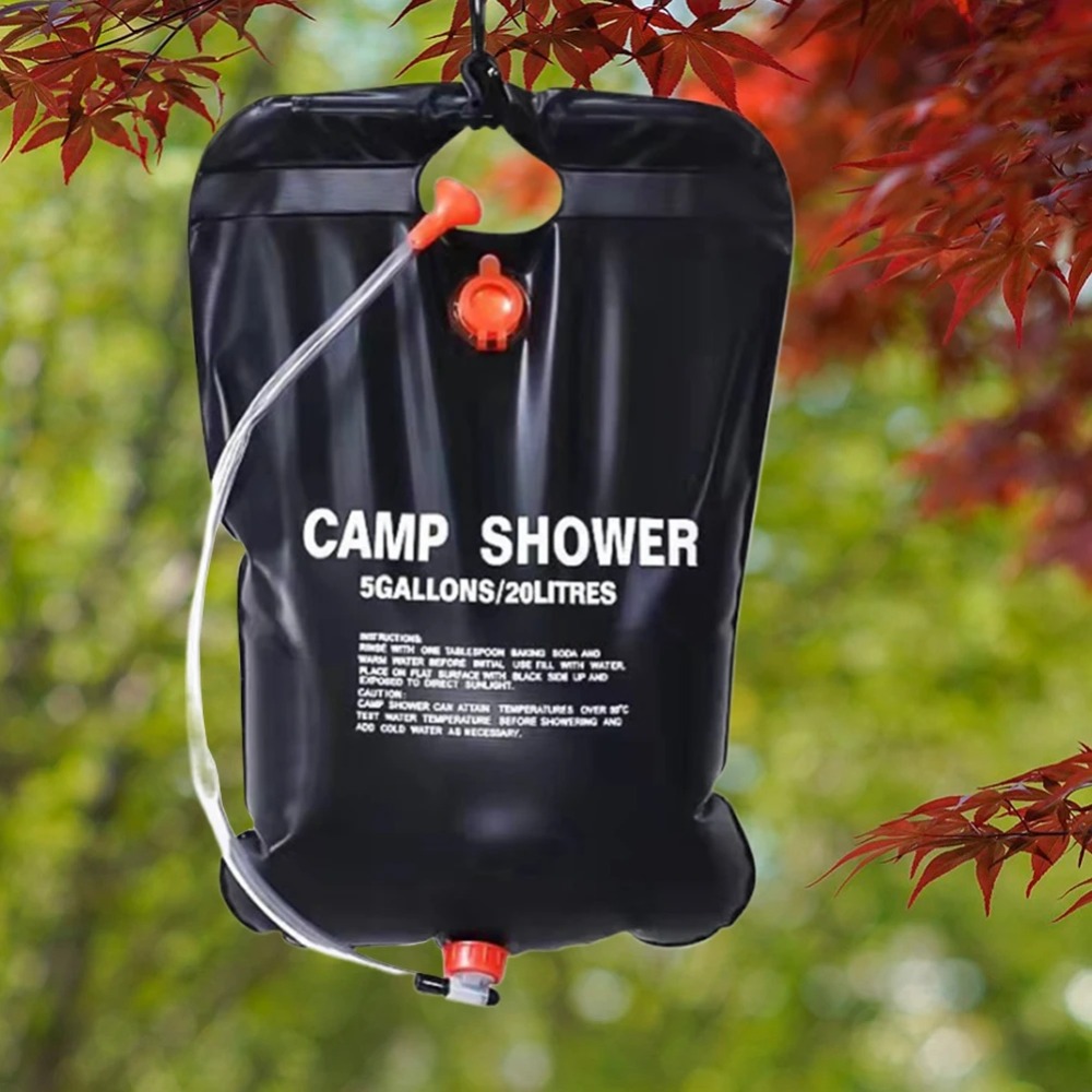20L ポータブルキャンプシャワーバッグ太陽熱加熱キャンプシ - Hydration Pack Outdoor のレビューと価格