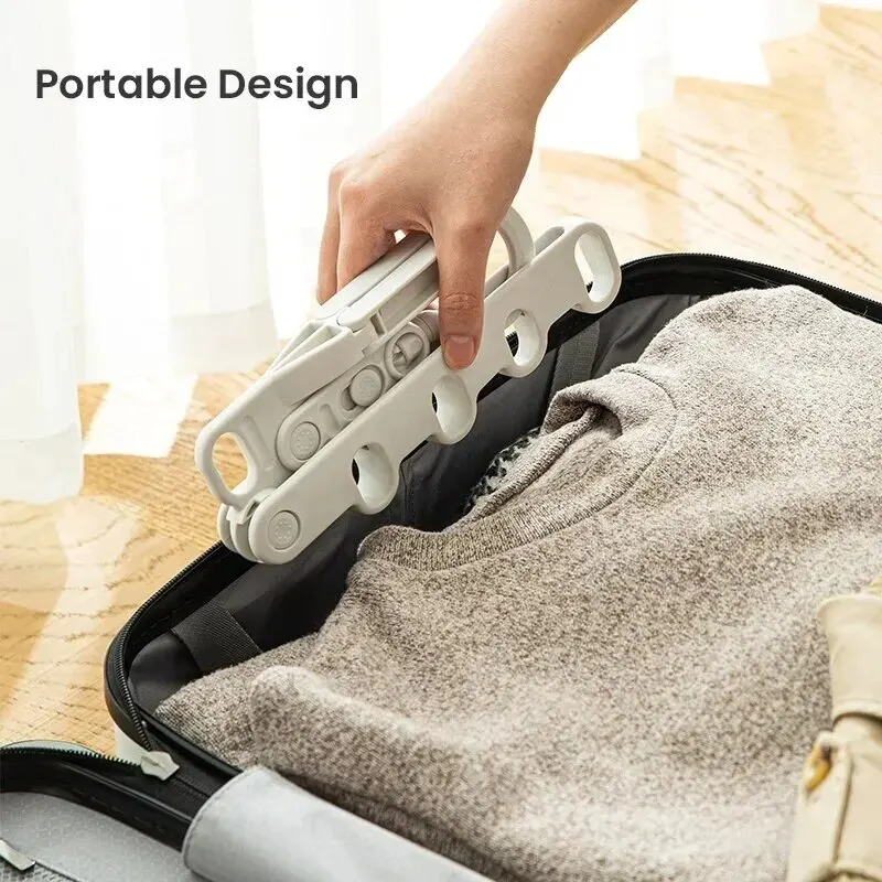 5穴ポータブル衣類ハンガー折りたたみ式旅行乾燥ラックホテルキ - Foldable Backpack Small のレビューと価格