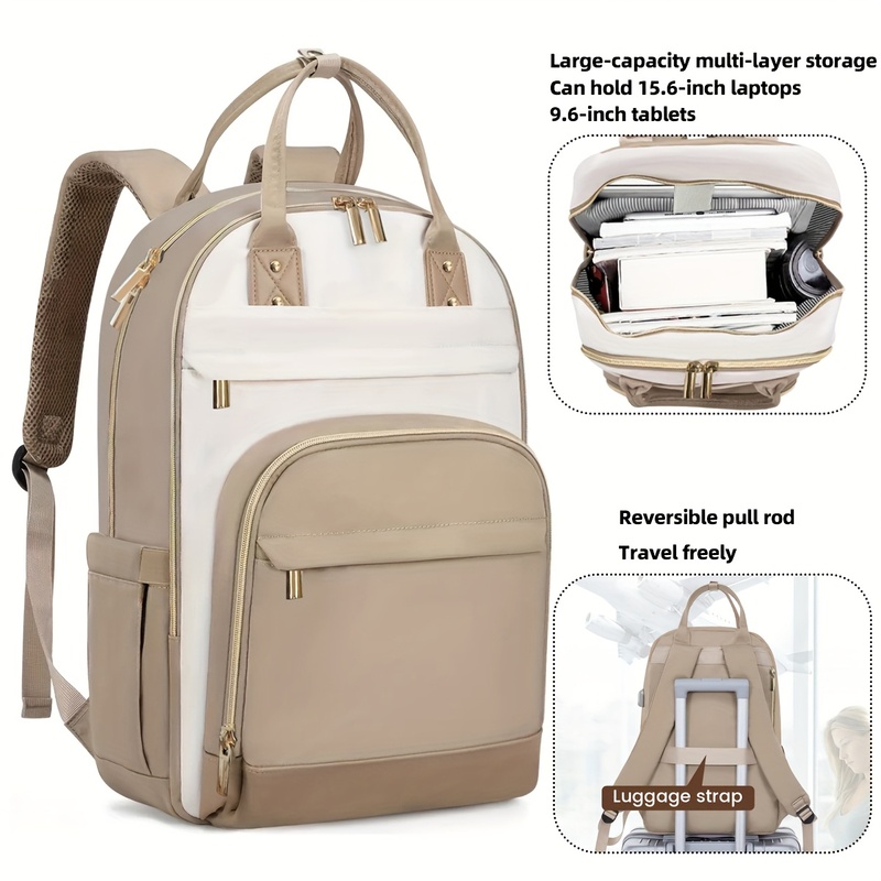 航空会社がデザインした調節可能なショルダーストラップ付き女性 - Canvas Backpack Casual のレビューと価格
