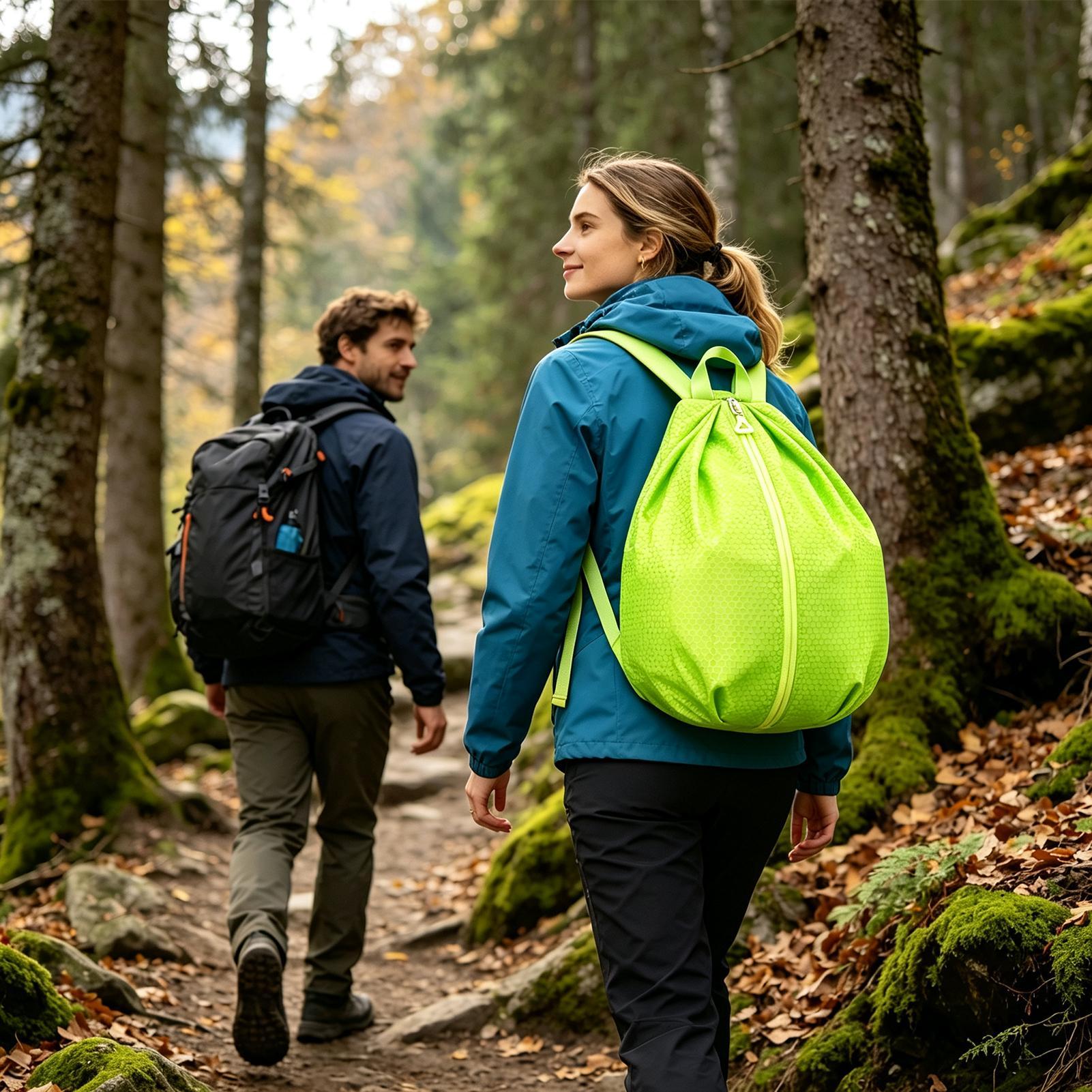 防水バックパック男性用ポータブル折りたたみ軽量バッグ男性キャ - Hiking Backpack Waterproof のレビューと価格