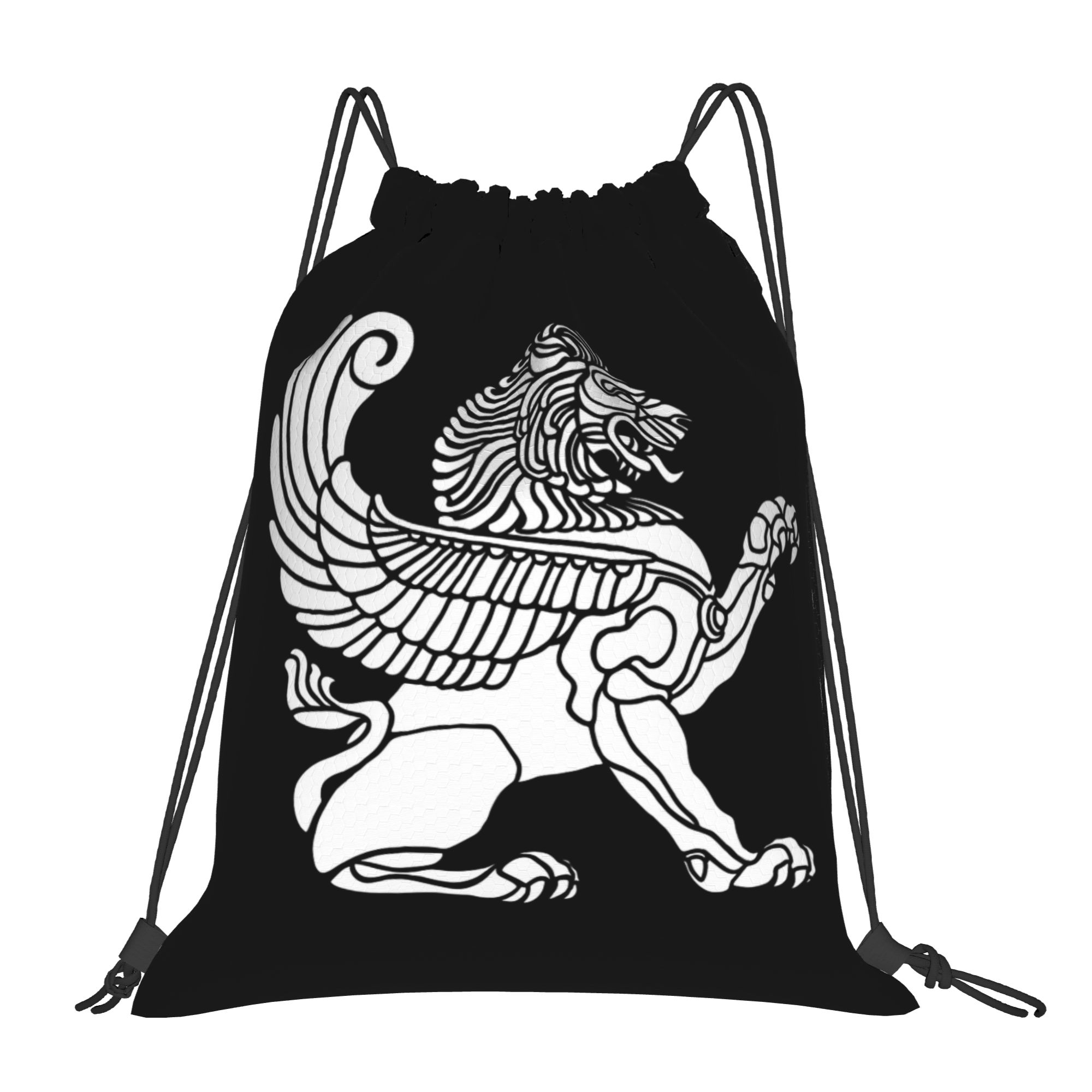 ペルシャライオン イラン イラン ペルシャ シンボリズム 巾 - Drawstring Gym Bag のレビューと価格