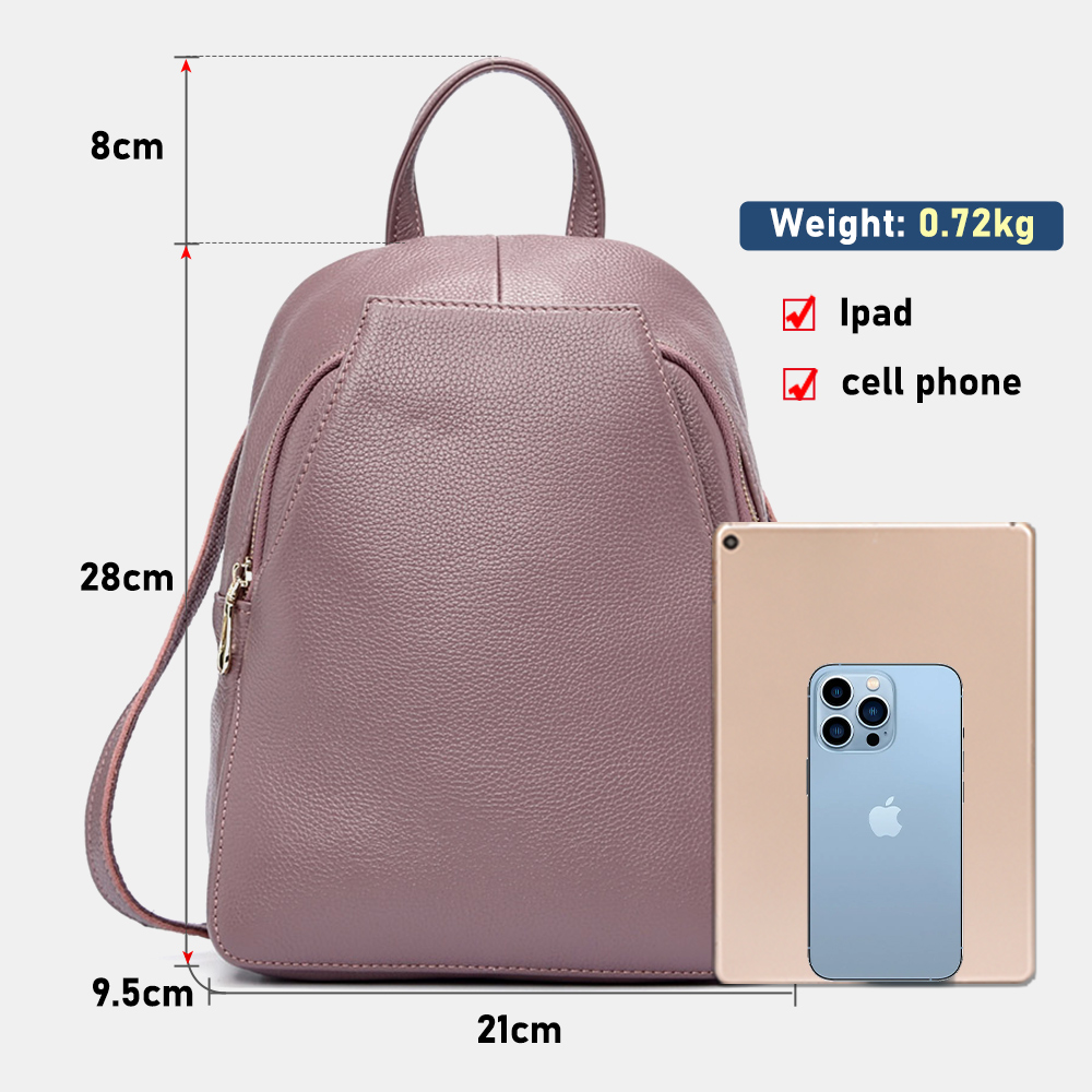 Zency チャーム女性バックパック 100% 本革盗難防止 - Travel Backpack Anti Theft のレビューと価格