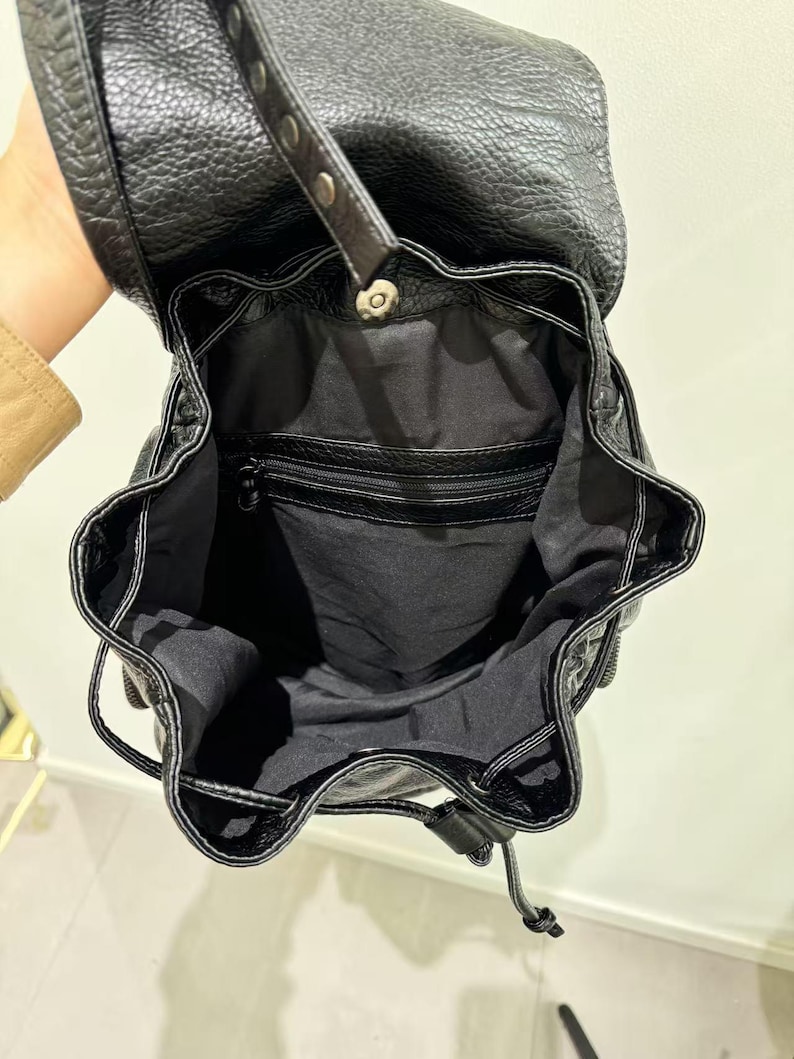 ゴシックパンク Pu レザーショルダーバッグリベット Y2K - Leather Backpack Vintage のレビューと価格