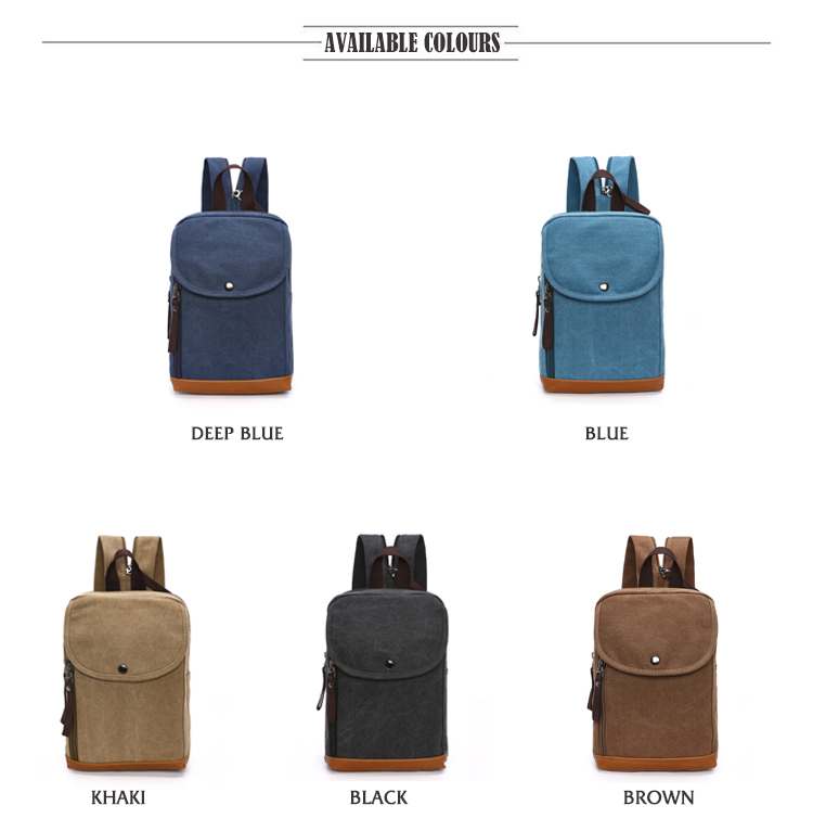 メンズキャンバスミニバックパック男性女性用ダブルショルダース - Sling Backpack Shoulder のレビューと価格