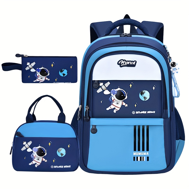 新しい宇宙飛行士の漫画バックパック、学校やクリスマスギフト用 - School Backpack Teen のレビューと価格