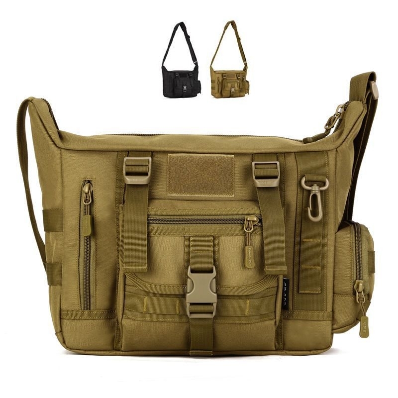 14 インチのラップトップショルダーバッグ男性スポーツバッグ - Rucksack Military Style のレビューと価格