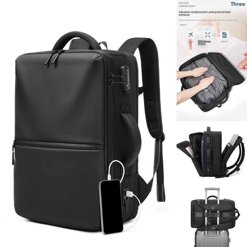 防水拡張型トラベルバックパック メンズ ビジネス通勤 大容量 - Business Backpack Brief のレビューと価格