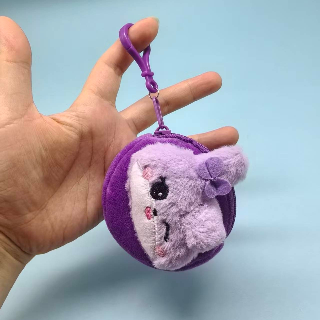 かわいいK-POP風リボン付きアヒル猫ウサギクマぬいぐるみミ - Mini Backpack Purse のレビューと価格