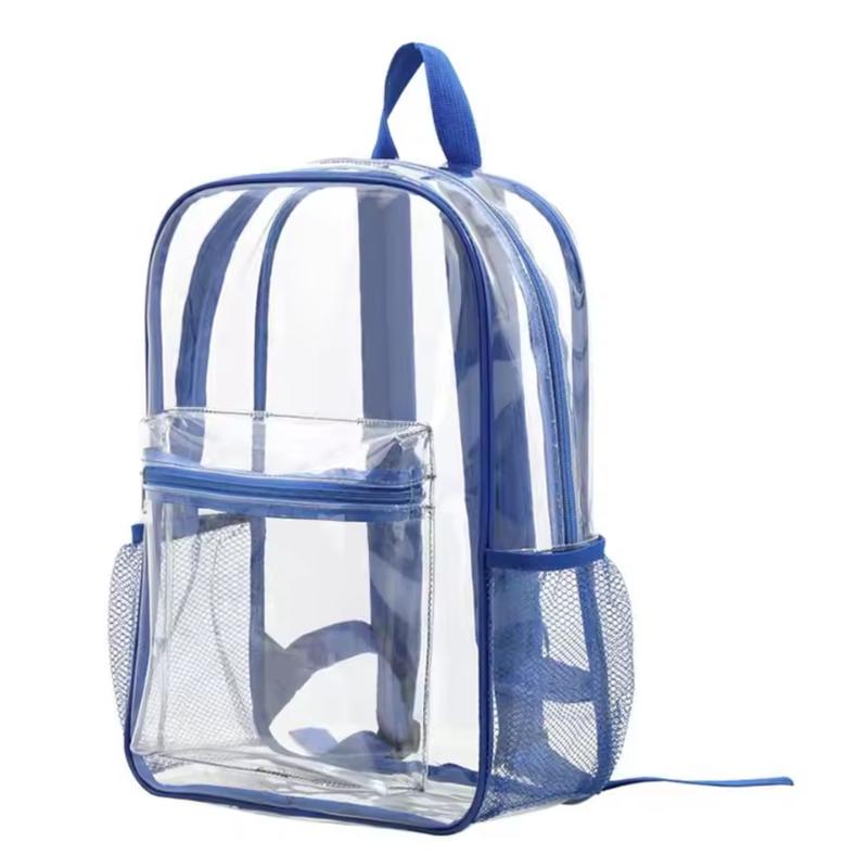 トラベルビジュアルバックパック大容量防水ショルダーバッグ透明 - Canvas Backpack Casual のレビューと価格
