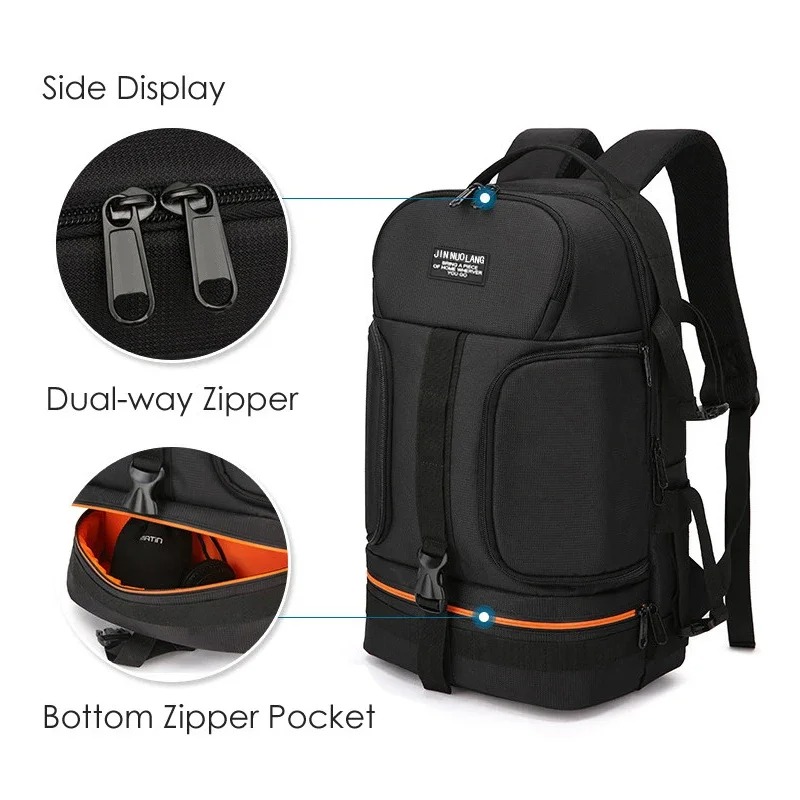 防水ビデオカメラバックパック、反射ストライプ付き、耐衝撃性ソ - Laptop Backpack 15.6 のレビューと価格