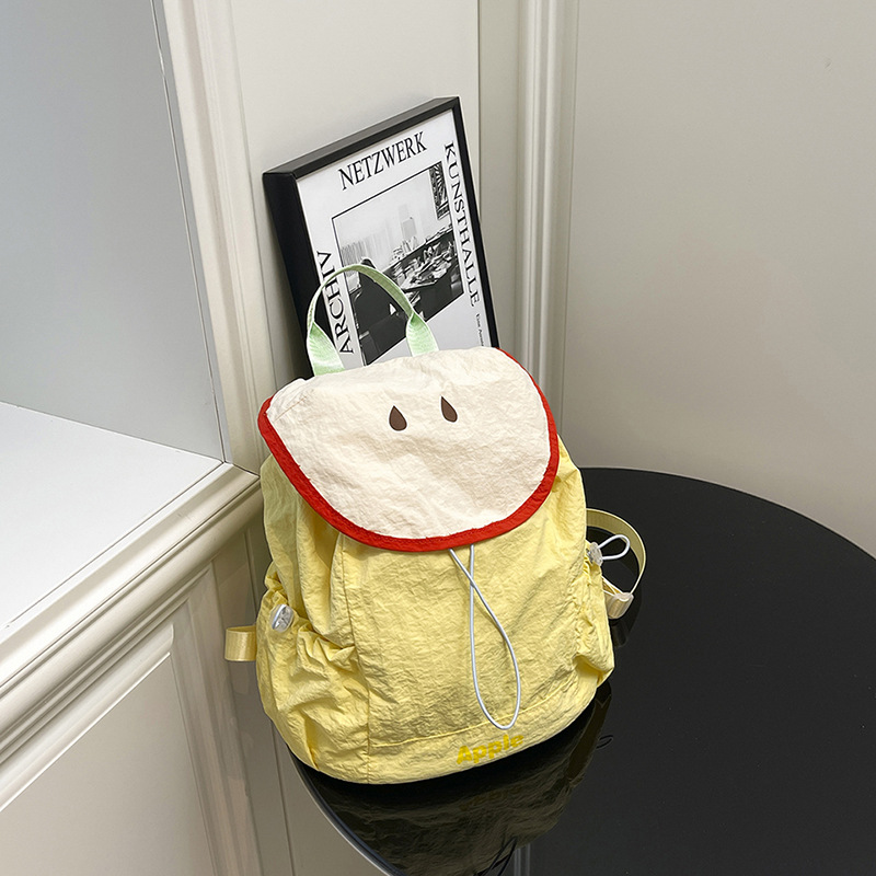 新しいレディース夏かわいい漫画フルーツプリントドーパミン小さ - Canvas Backpack Casual のレビューと価格