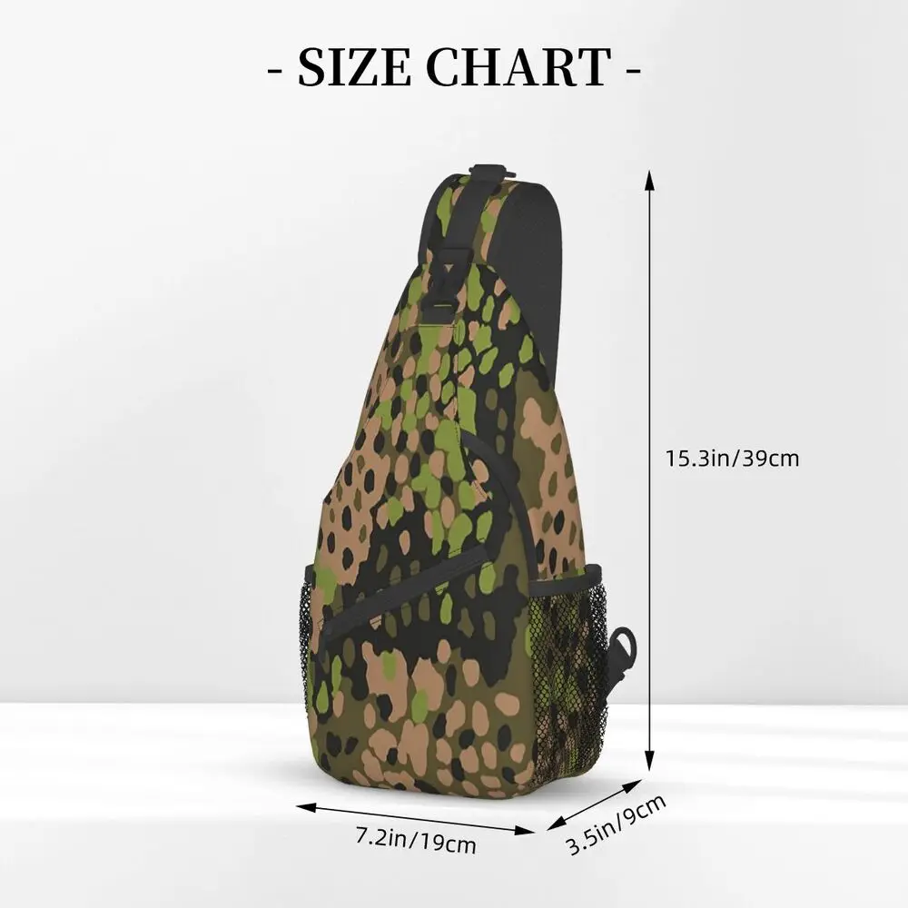 WW2 SS エルベンターン迷彩クロスボディスリングバッグ小 - Sling Backpack Shoulder のレビューと価格