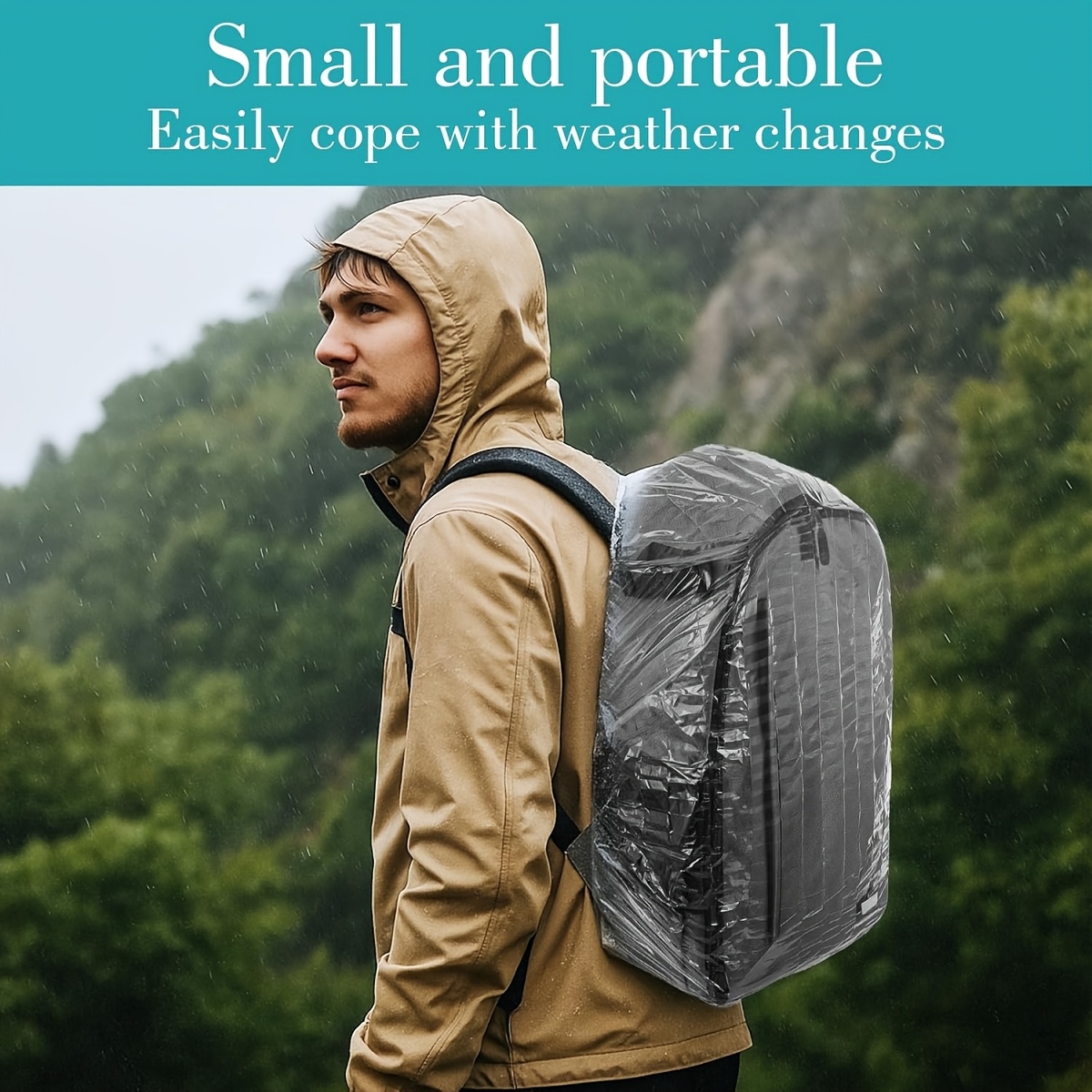 10 個の弾性使い捨てバックパックレインカバー伸縮性のある防 - Rain Cover Backpack のレビューと価格