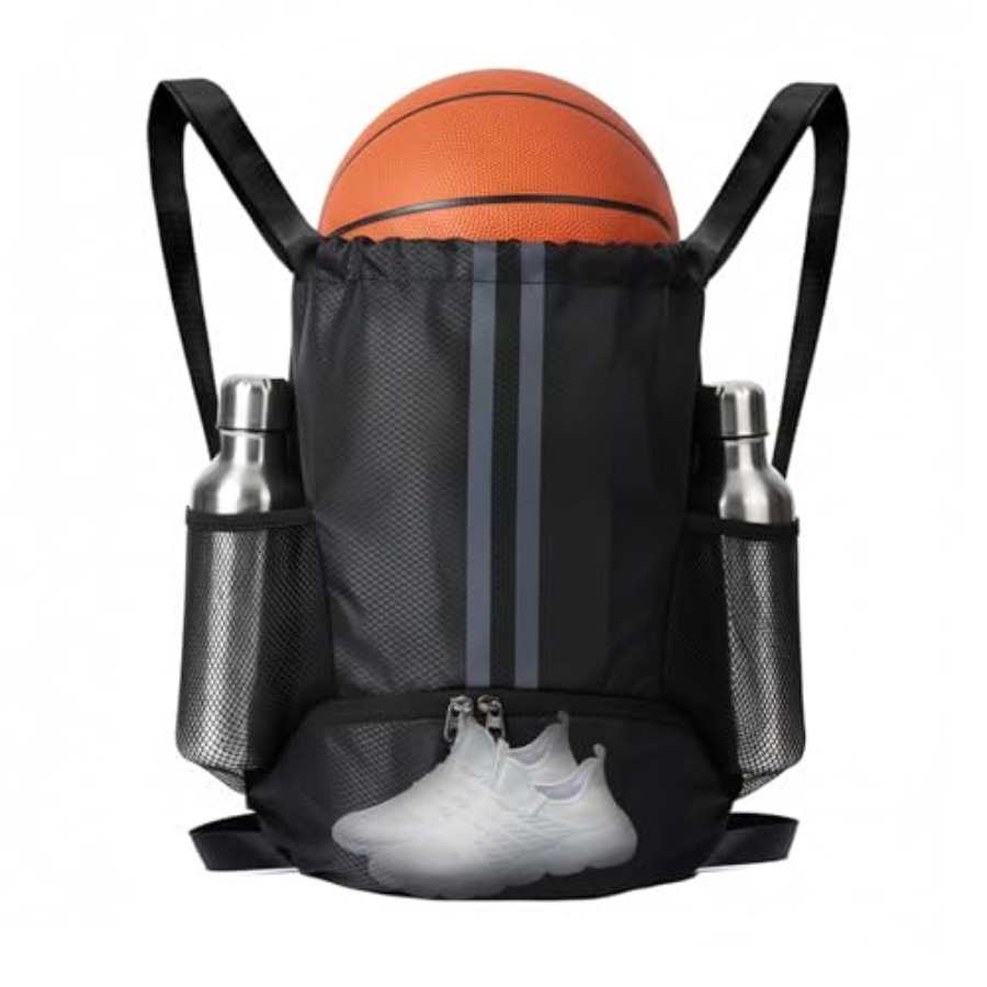 スポーツ用巾着バックパック、シューズコンパートメント付き、バ - Drawstring Gym Bag のレビューと価格