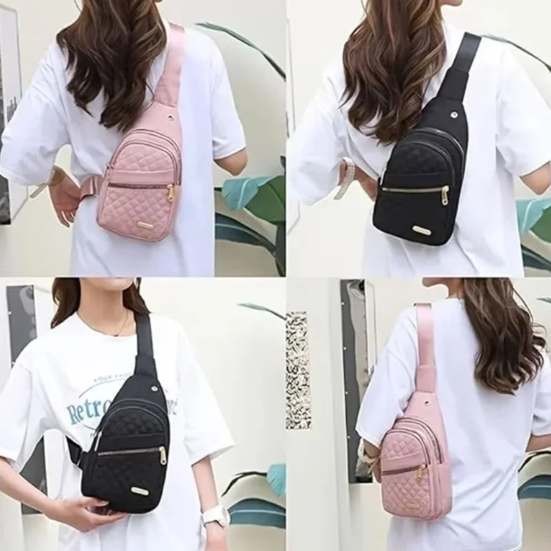 チェストバッグ 2025 レディース防水オックスフォード布チ - Sling Backpack Shoulder のレビューと価格