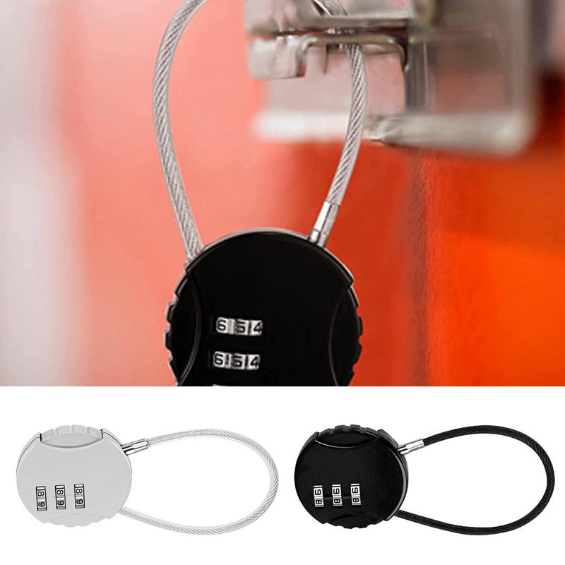 ラウンド形状荷物コンボロック 3 桁コンビネーショントラベル - Backpack Lock Combo のレビューと価格