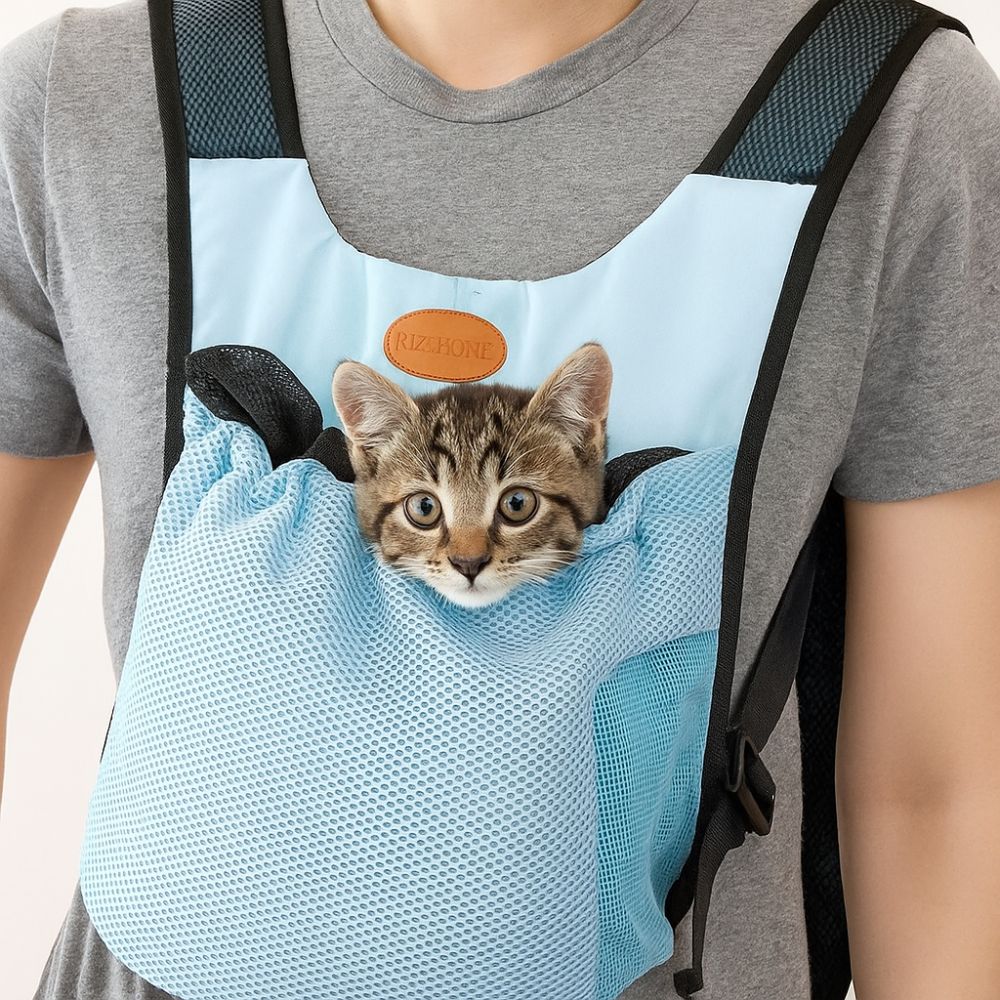 ポータブルで通気性のあるペット用チェストショルダーバッグ、調 - Foldable Backpack Small のレビューと価格
