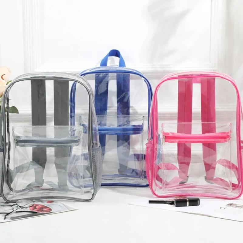 透明 PVC アウトドアスポーツフィットネスナップサックカジ - Canvas Backpack Casual のレビューと価格