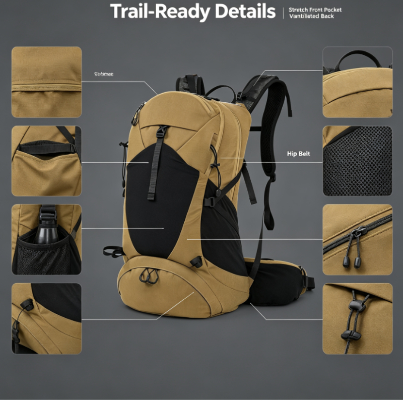 大型防水耐裂性ハイキングバックパック、通気性のあるテント収納 - Hiking Backpack Waterproof のレビューと価格