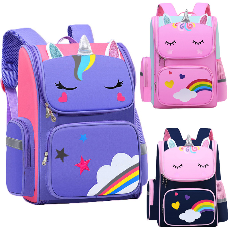 子供のバックパック女の子ユニコーン子供ランドセルレインボーア - School Backpack Teen のレビューと価格
