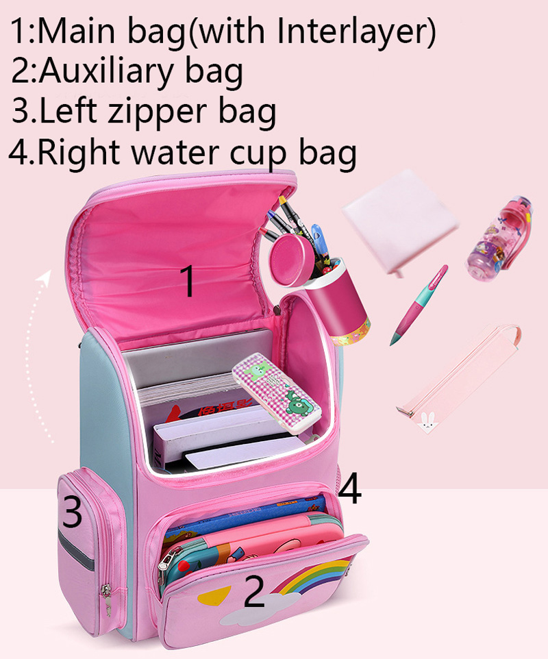 子供のバックパック女の子ユニコーン子供ランドセルレインボーア - School Backpack Teen のレビューと価格