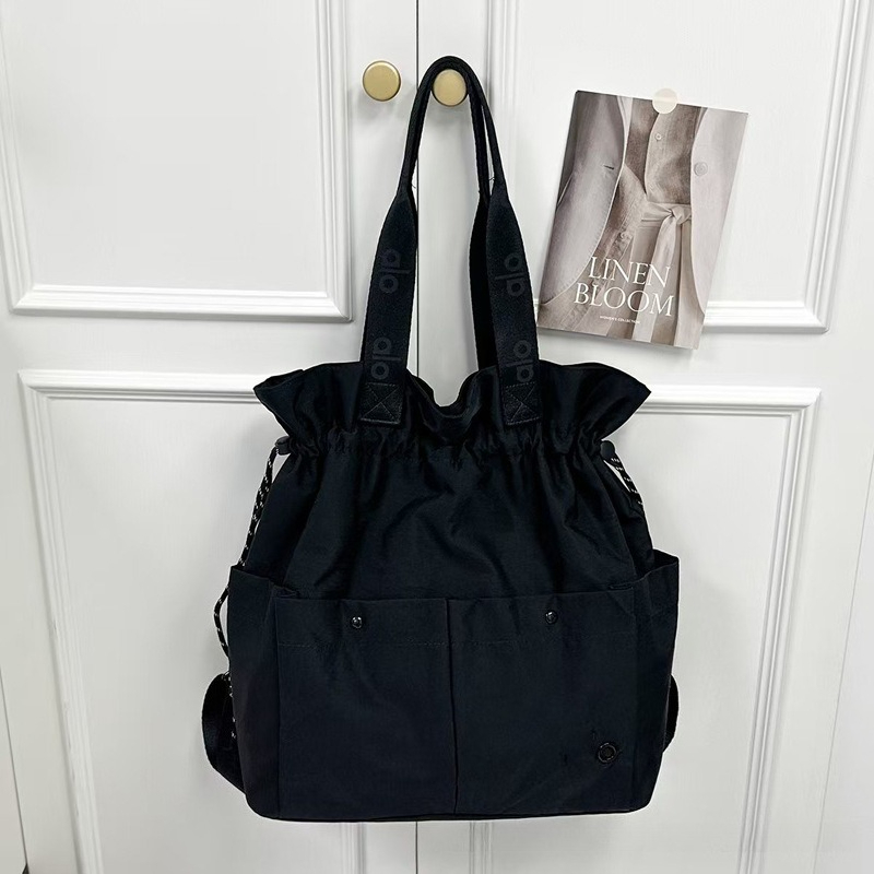 大容量巾着式脇の下ハンドバッグナイロン製耐久性のあるマルチポ - Drawstring Gym Bag のレビューと価格