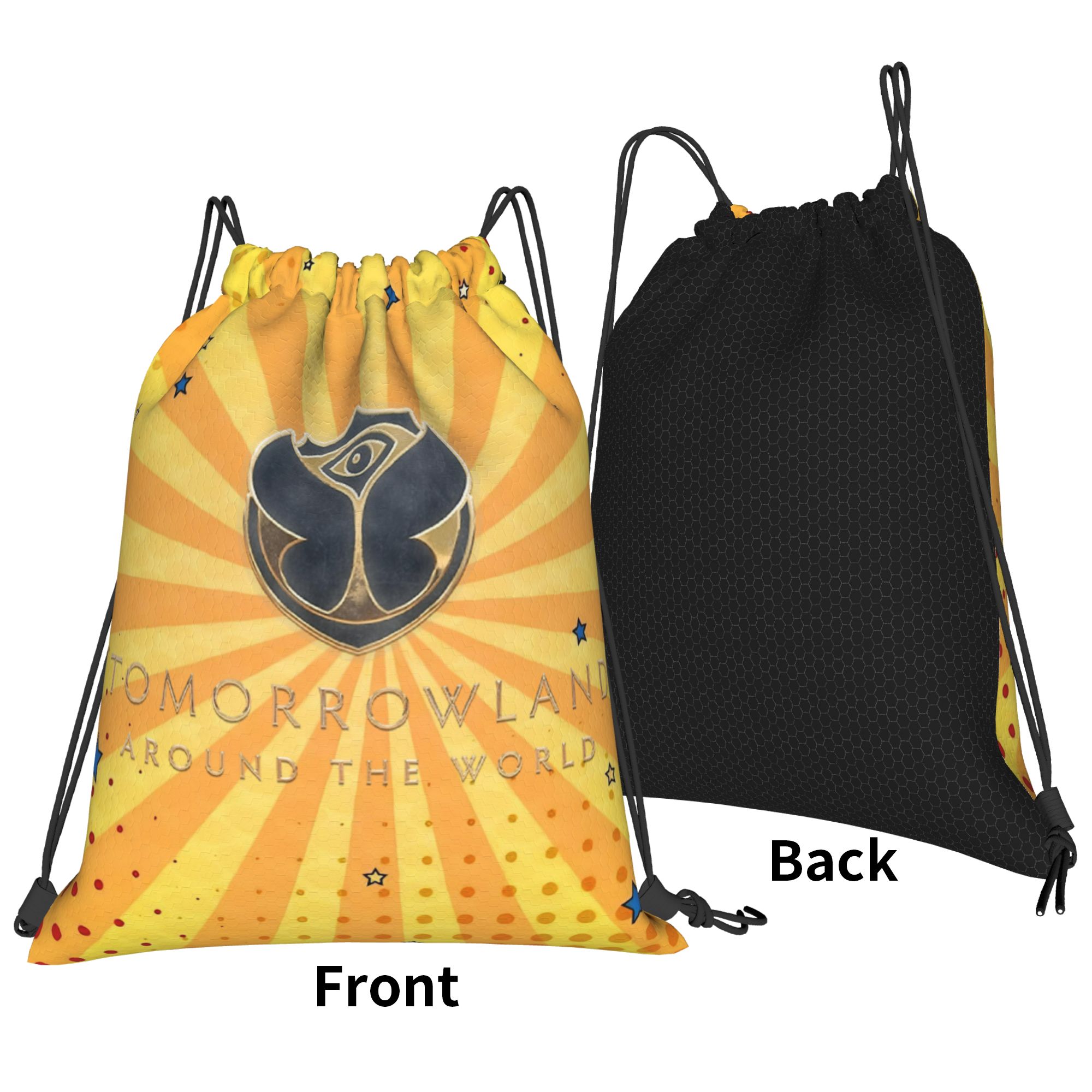 Tomorrowlands フェスティバル ミュージック巾着 - Drawstring Gym Bag のレビューと価格